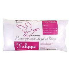 Disfruta de una experiencia de descanso inigualable con la Almohada de Pluma King, elaborada con un relleno natural de plumas qu