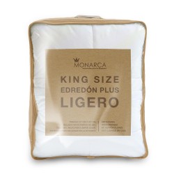 El edredón ligero plus de blancos monarca, le da a tu cama el toque de elegancia y confort que estabas buscando. Combinamos exce