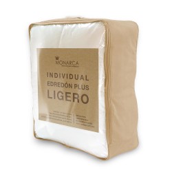 El edredón ligero plus de blancos monarca, le da a tu cama el toque de elegancia y confort que estabas buscando. Combinamos exce