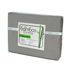 Sábanas 100% fibra de bambú gris, son ideales para cualquier clima ya que son termo climáticas, ligeras y transpirables, perfect