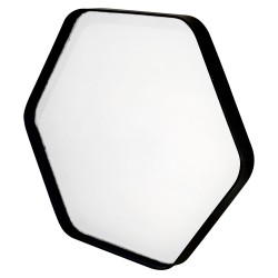 Dale un toque único a tus paredes con este espejo hexagonal de 50x44 cm. Su diseño geométrico moderno es perfecto para quienes b