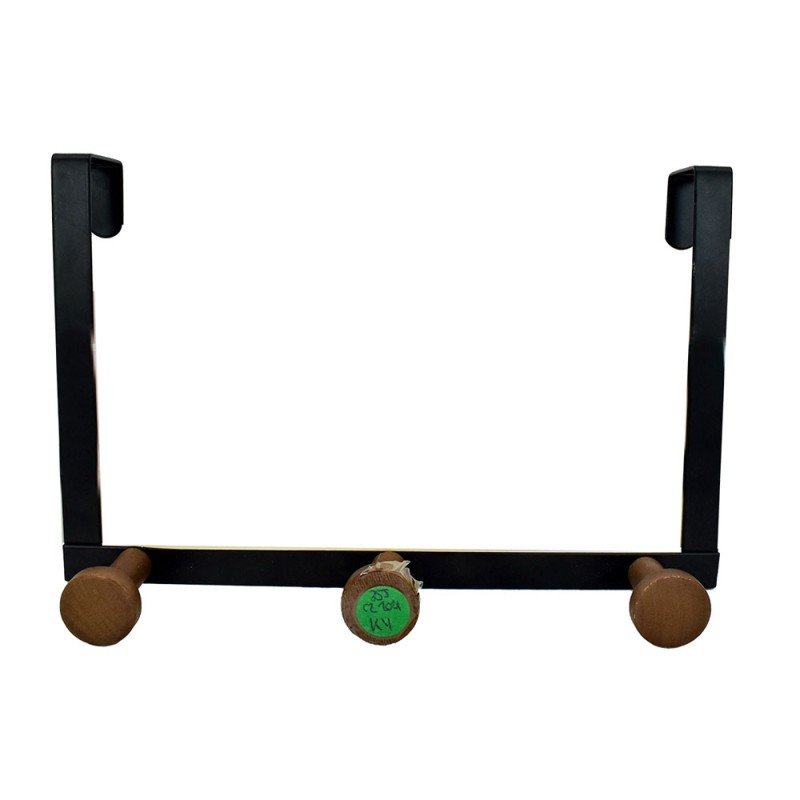 Convierte cualquier puerta en un espacio de almacenamiento adicional con este gancho metálico resistente. Ideal para colgar bols