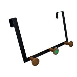 Convierte cualquier puerta en un espacio de almacenamiento adicional con este gancho metálico resistente. Ideal para colgar bols