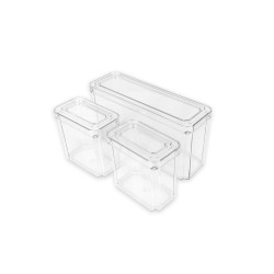 Mantén tu despensa o refrigerador en orden con este juego de 10 contenedores multiusos, ideales para almacenar desde cereales, a