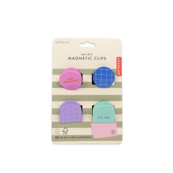 Mantén tus alimentos frescos y tus bolsas perfectamente selladas con este práctico juego de 4 sujetadores de bolsa magnéticos. G