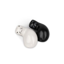 Dale un toque divertido y encantador a tu mesa con este adorable set de pimientero y salero con diseño de gato. Perfectos para a