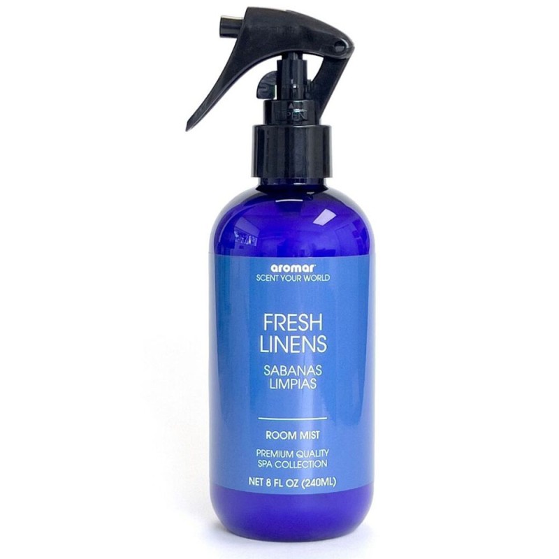 Refresca tu hogar con la sensación de limpieza y bienestar del Room Mist de 240 ml con aroma a Sábanas Limpias. Su fragancia sua