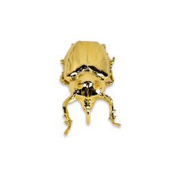 Inspírate con el simbolismo y estilo de este escarabajo decorativo. Su diseño detallado y acabado metálico lo convierten en una 