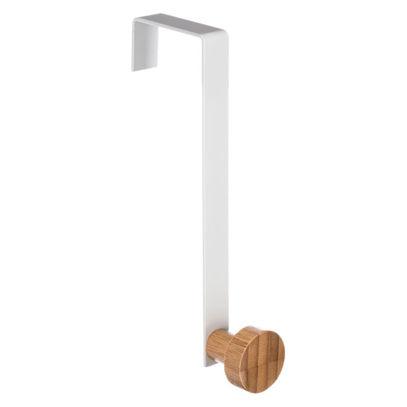 Convierte cualquier puerta en un espacio de almacenamiento adicional con este gancho metálico resistente. Ideal para colgar bols