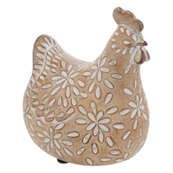 La figura decorativa de gallina "Linda" Atmosphera será el complemento perfecto para los amantes de los animales decorativos. Es