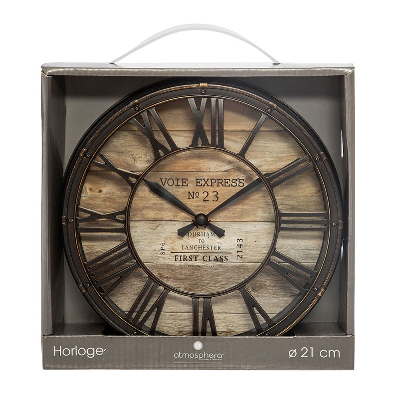 El Reloj de Pared Robin combina funcionalidad y diseño moderno. Con una carátula limpia y números visibles, es ideal para cualqu