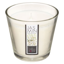 Llena tu espacio de calidez y elegancia con esta vela aromática Nina de 190 gramos. Su fragancia fresca y floral a jazmín crea u