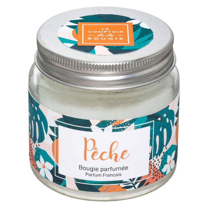 Llena tu espacio de frescura y dulzura con esta vela aromática de 65g con delicioso aroma a durazno. Su fragancia frutal y jugos