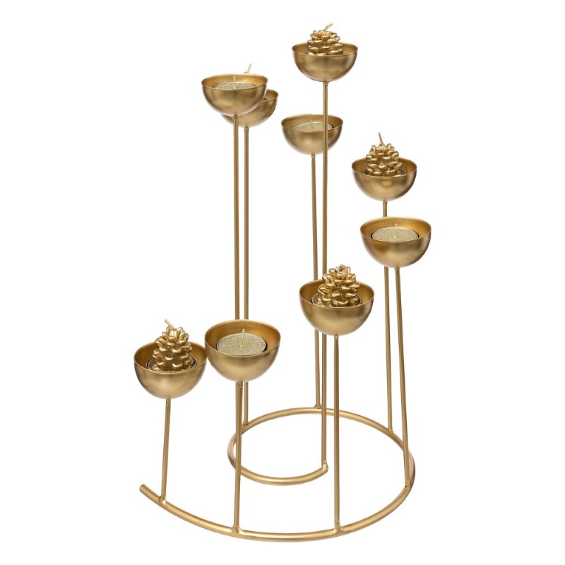 Combina elegancia y originalidad con esta portavela en espiral con 8 distintos niveles, ideal para centros de mesa o rincones es