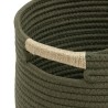 Añade encanto natural con estas canastas cilíndricas de tejido de algodón. Ideal para organizar con estilo en tu dormitorio, ves