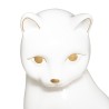 Figura decorativa de gato en cerámica, con una silueta estilizada y delicada de 26 cm de altura. perfecto para aportar un toque 
