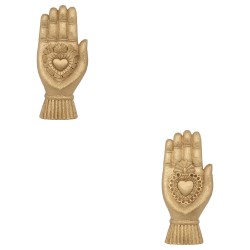 La figura decorativa Mano Amira fusiona arte y simbolismo en una pieza única. Inspirada en motivos espirituales, esta mano estil