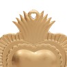 Figura Decorativa En Forma De Corazon De Hierro Dorado