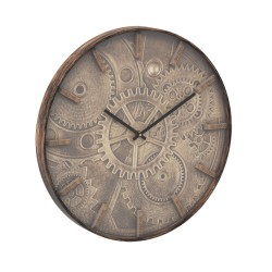 Reloj "Deyan" de diseño retro, ideal para los amantes del estilo vintage. Su esfera impresa imita la madera, creando una mezcla 