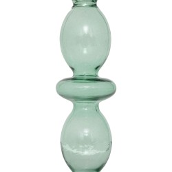 Elegante y cómodo, este portavelas de cristal tintado es el detalle perfecto para embellecer tu hogar. Su diseño delicado y su b