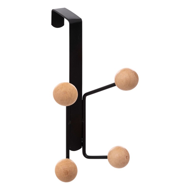 Organiza tus espacios con el perchero para puerta con 4 ganchos, ideal para colgar toallas, bolsos o accesorios sin necesidad de