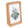 Es ideal para realzar sus fotos con un estilo natural y acogedor. Para montar diseñado sobre un mueble, su marco de color natura