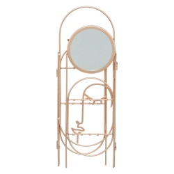 Joyero "Vibe" de diseño elegante y funcional, ideal para organizar collares, pendientes y anillos. Su estructura metálica plegab