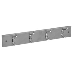 Maximiza el orden en tu hogar con el perchero de pared con 4 ganchos, perfecto para entradas, baños o dormitorios. Con un diseño