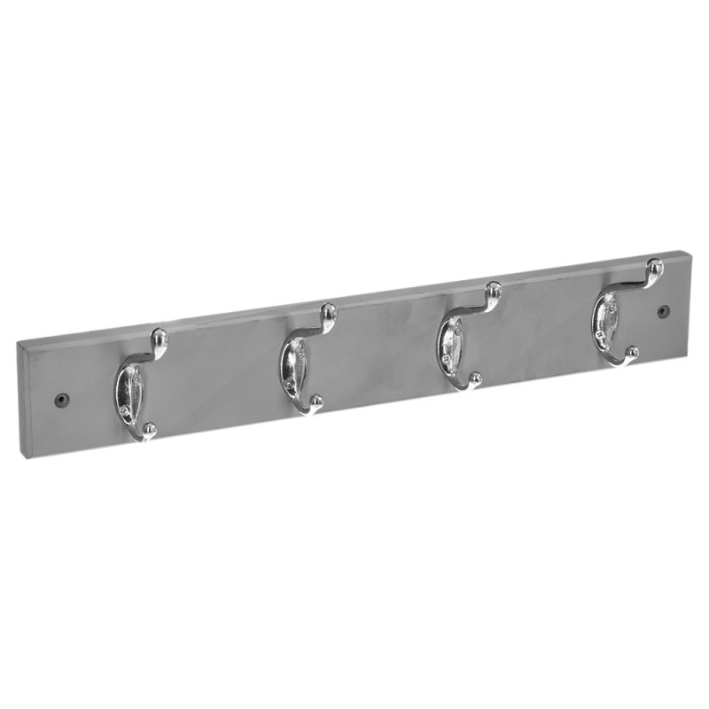 Maximiza el orden en tu hogar con el perchero de pared con 4 ganchos, perfecto para entradas, baños o dormitorios. Con un diseño