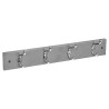 Maximiza el orden en tu hogar con el perchero de pared con 4 ganchos, perfecto para entradas, baños o dormitorios. Con un diseño