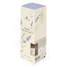 Con un delicado frasco de cristal decorado con motivos florales y 6 varillas de ratán, este difusor libera cálidas notas de lava