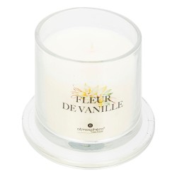 Crea una atmósfera cálida y envolvente con esta vela aromática en frasco tipo campana. Su fragancia de vainilla picante combina 