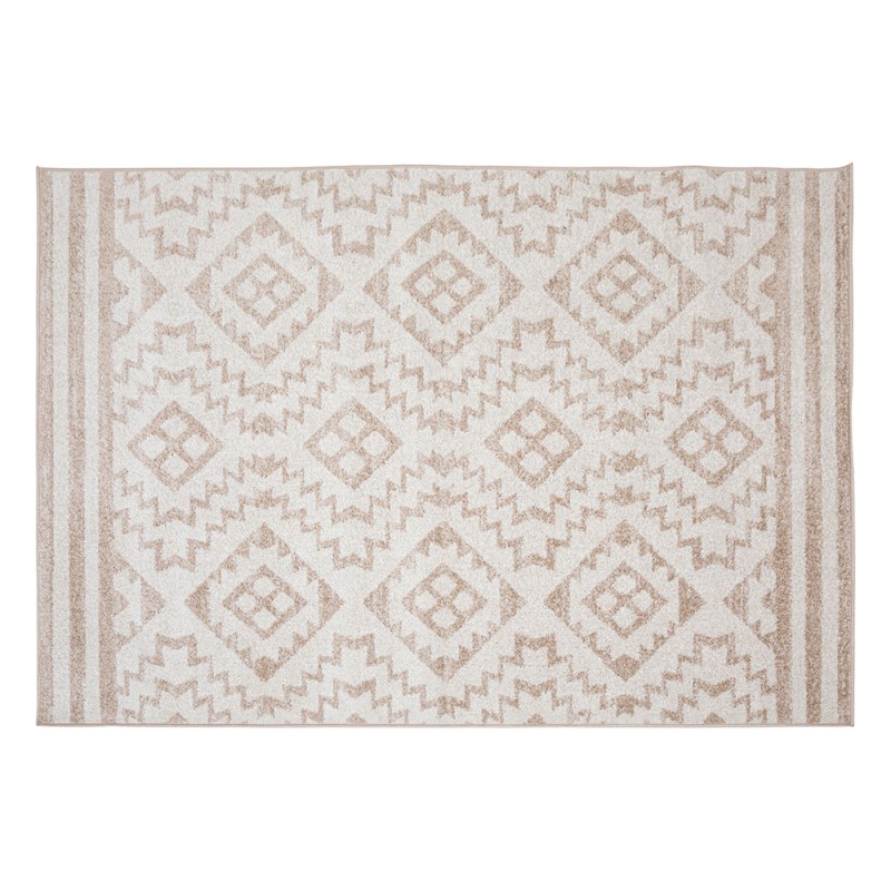 Con su diseño de motivos gráficos y tonos armoniosos, se adapta fácilmente a diferentes espacios como la sala, el recibidor o el