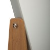 Decora tu espacio con el espejo Natureo de 5Five. De color blanco y fabricado en vidrio y bambú, este espejo mide 16 cm de largo