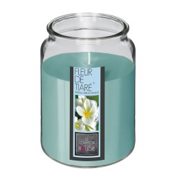la vela aromática niña grande flor de tiare es ideal para añadir un toque de frescura y elegancia a tu espacio. Con cera celeste