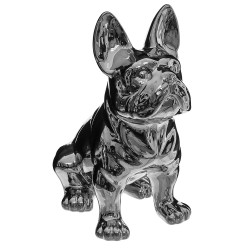 Figura De Corativa Bull Terrier Plata