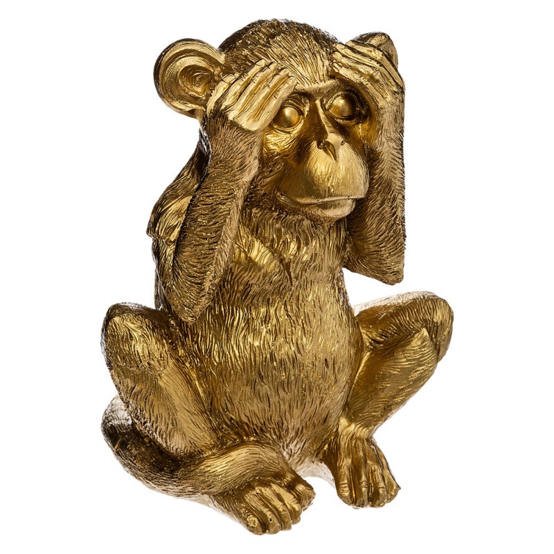 El Set de 3 figuras decorativas de monos de la sabiduría presenta 3 poses diferentes que simbolizan:

 	No ver el mal
 	No oír e