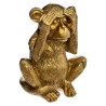 El Set de 3 figuras decorativas de monos de la sabiduría presenta 3 poses diferentes que simbolizan:

 	No ver el mal
 	No oír e