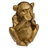 El Set de 3 figuras decorativas de monos de la sabiduría presenta 3 poses diferentes que simbolizan:

 	No ver el mal
 	No oír e