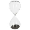 Reloj de arena "Chic" con un diseño moderno y decorativo. Su base de madera con imán crea efectos únicos con la arena metálica a