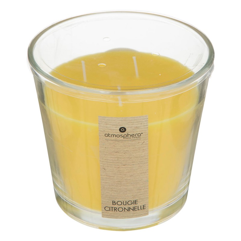 Llena tu hogar de frescura y vitalidad con esta vela aromática Nina de 500 gramos. Su fragancia cítrica a hierba limón estimula 