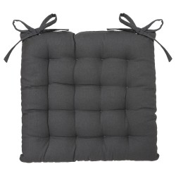 Con su diseño clásico, este cojín cuadrado para silla con relleno de algodón 100% reciclado ofrece un gran apoyo. Su aspecto sob