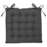 Con su diseño clásico, este cojín cuadrado para silla con relleno de algodón 100% reciclado ofrece un gran apoyo. Su aspecto sob
