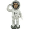 Figura de astronauta, color blanco y plateado, ideal para decoración de oficina espacial, decoración de computadora para hombres