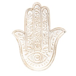 Este bonito separador de bolsillos en forma de mano de Fatima le llevará a un viaje exótico desde la comodidad de su hogar. Con 