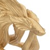 La figura decorativa pez, elaborado en resina, aporta un vibrante toque de color y glamour a cualquier espacio.