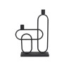 El portavela altea destaca por su diseño moderno y escultórico en metal negro, ideal para añadir un toque contemporáneo a tu dec
