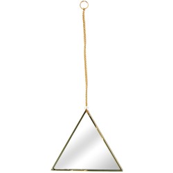 Los espejos triangulares individuales pueden trabajar juntos en un patrón así como individualmente, creando una decoración refle