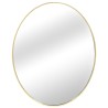 Los espejos ovalados individuales pueden trabajar juntos en un patrón así como individualmente, creando una decoración reflectan