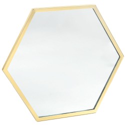 Los espejos hexagonales individuales pueden trabajar juntos en un patrón así como individualmente, creando una decoración reflec